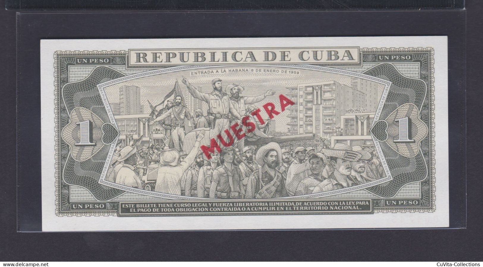1 PESO 1982 UNC / SC MUESTRA - Cuba
