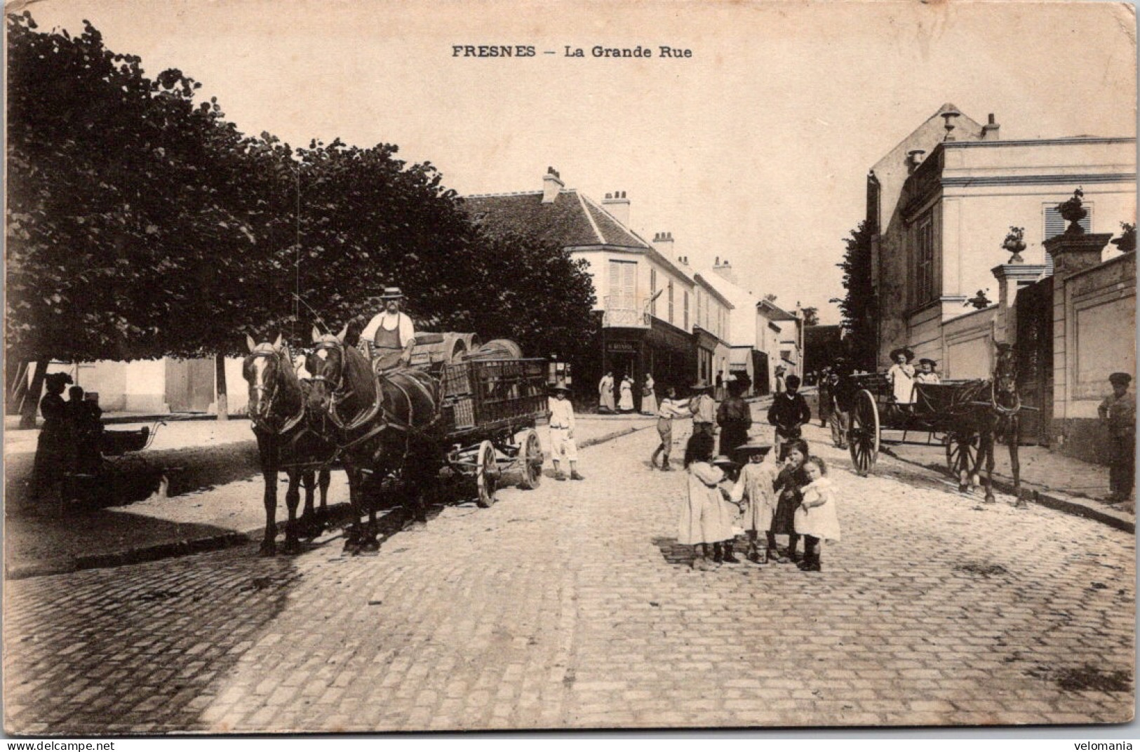 S15529 Cpa 94 Fresnes - La Grande Rue - Fresnes