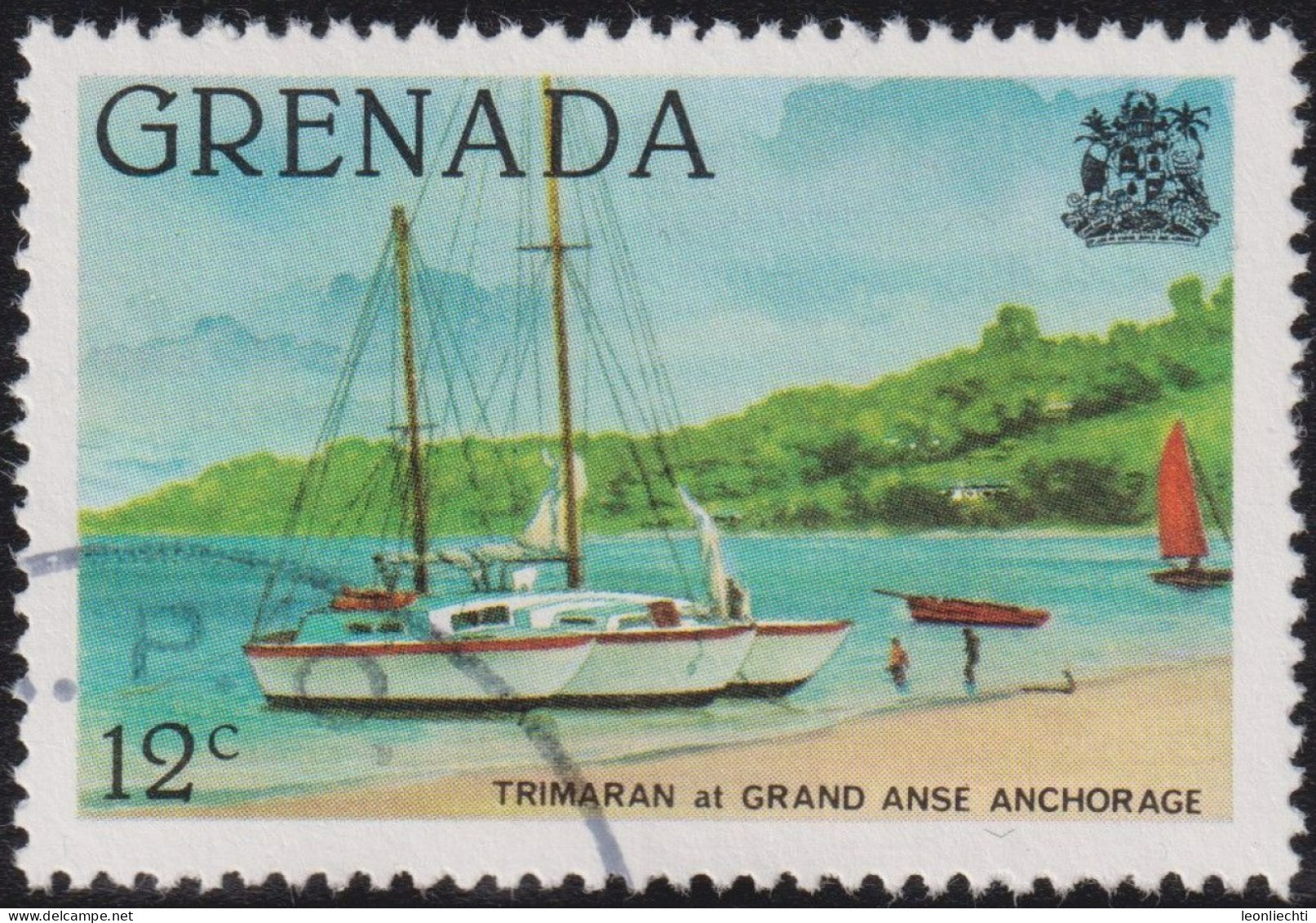 1980 Grenada° Mi:GD 1054AI, Sn:GD 1009, Yt:GD 938, Sg:GD 1088A,Trimaran - Grenada (1974-...)