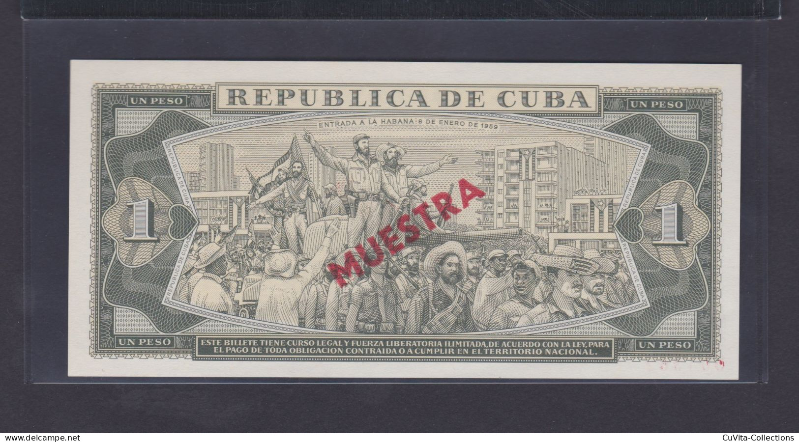 1 PESO 1985 UNC / SC MUESTRA - Cuba