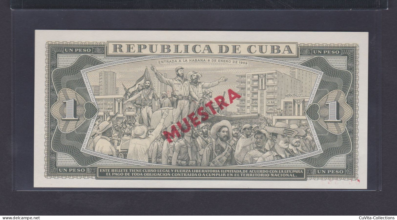 1 PESO 1985 UNC / SC MUESTRA - Kuba