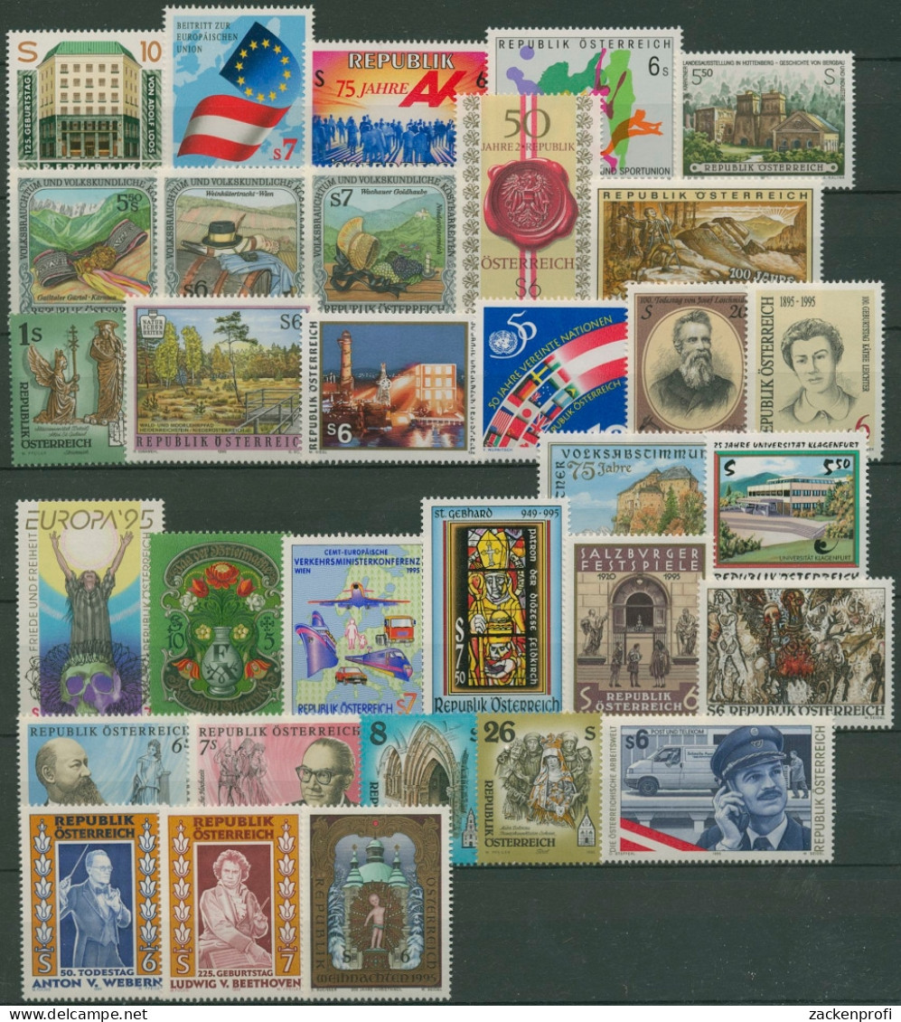 Österreich Jahrgang 1995 Komplett Postfrisch (SG6387) - Ganze Jahrgänge