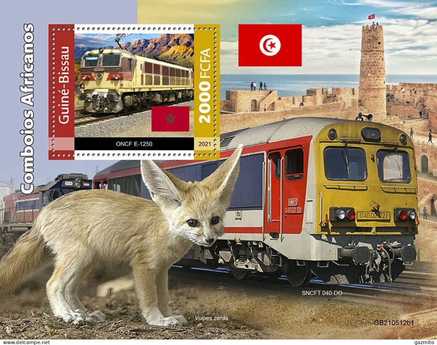 Guinea Bissau 2021, TRains Of Africa II, Fox, BF - Guinée-Bissau