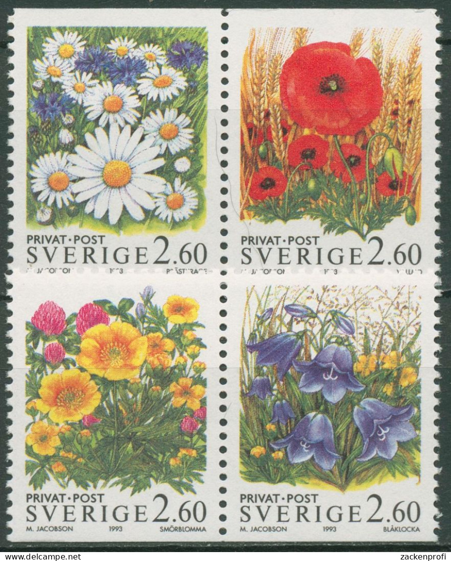 Schweden 1993 Pflanzen Sommerblumen 1781/84 Postfrisch - Nuevos