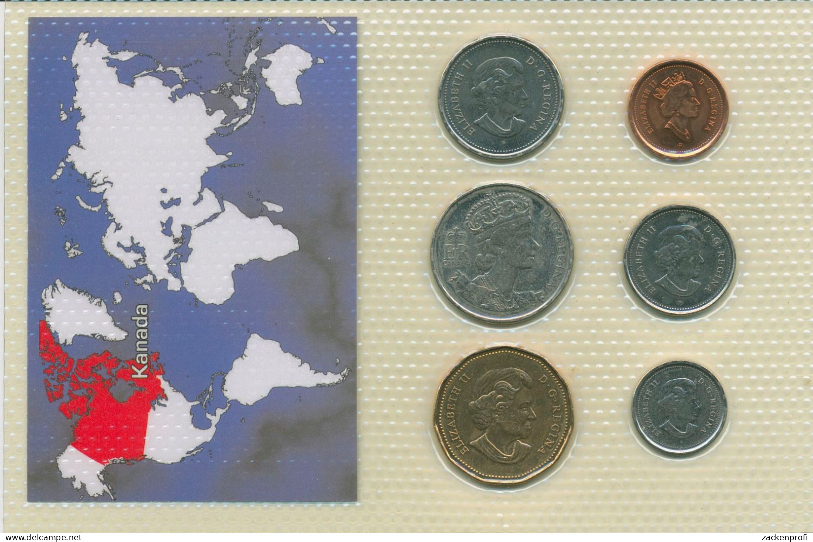 Kanada 2002/2003 Kursmünzen 1 Cent- 1 Dollar Im Blister, St (m5450) - Canada