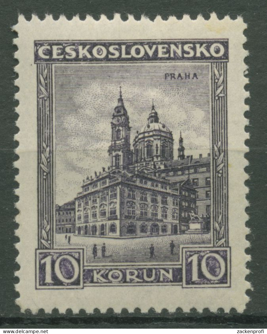 Tschechoslowakei 1929 Bauwerke Niklaskirche Prag 294 A Mit Falz - Ungebraucht