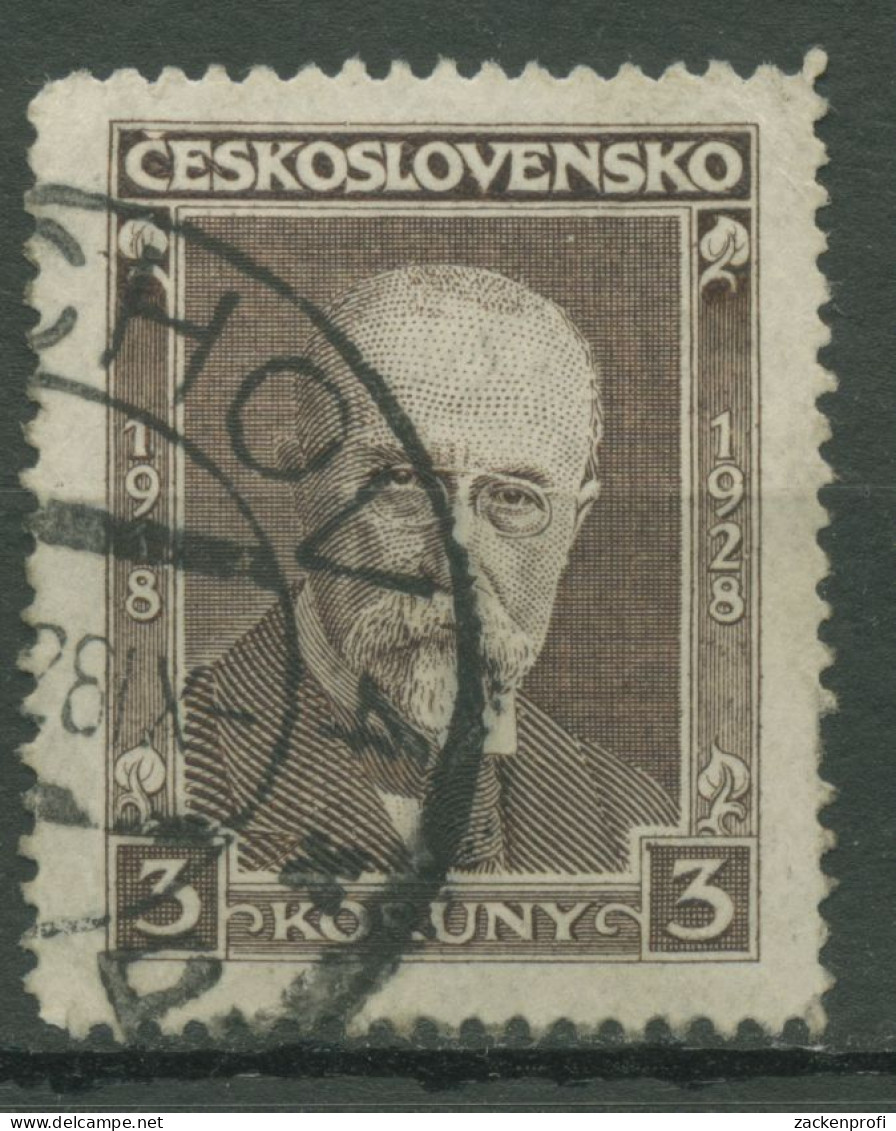 Tschechoslowakei 1928 Präsident Masaryk 275 Gestempelt - Used Stamps