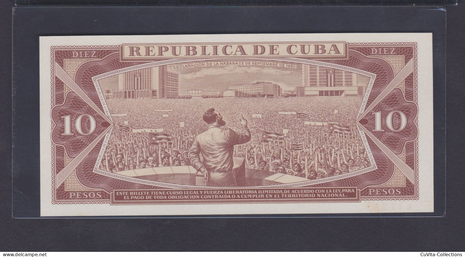 10 PESOS 1967 UNC / SC SPECIMEN - Cuba
