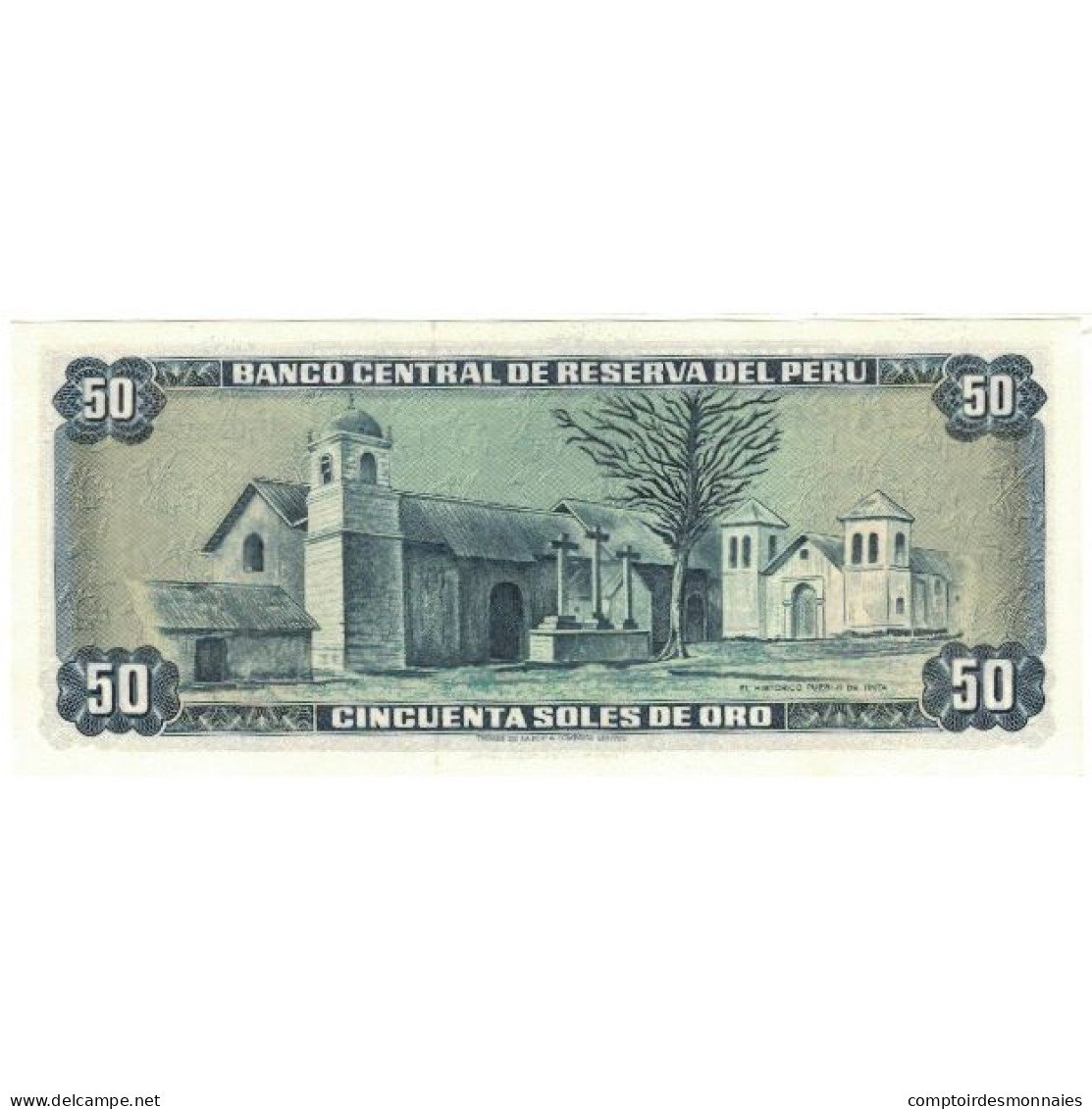 Billet, Pérou, 50 Soles De Oro, 1974, 1974-05-06, KM:101c, SUP - Pérou