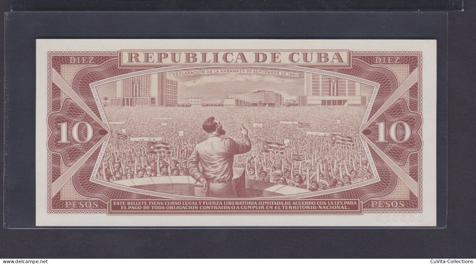 10 PESOS 1968 UNC / SC SPECIMEN - Kuba