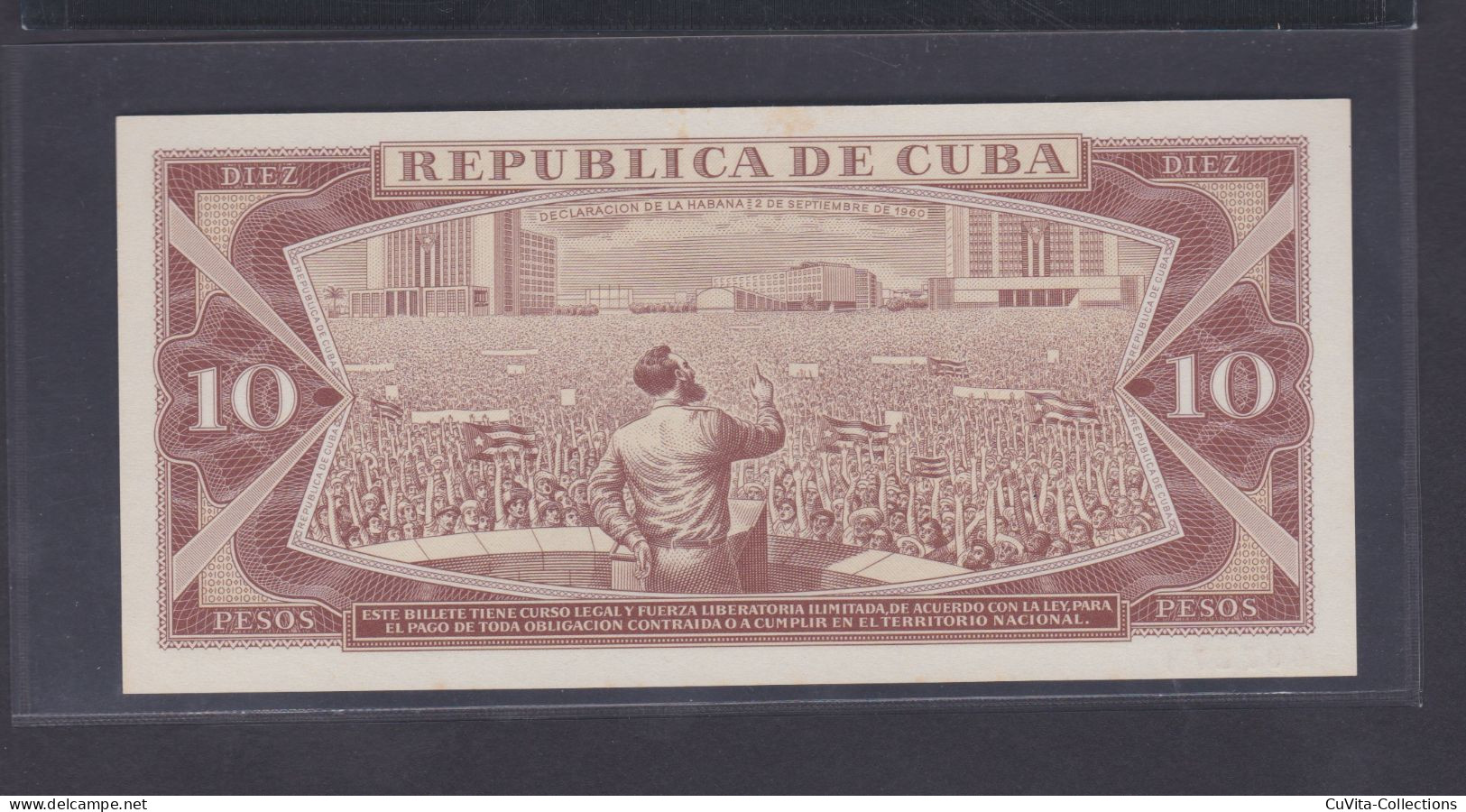 10 PESOS 1970 UNC / SC SPECIMEN - Kuba