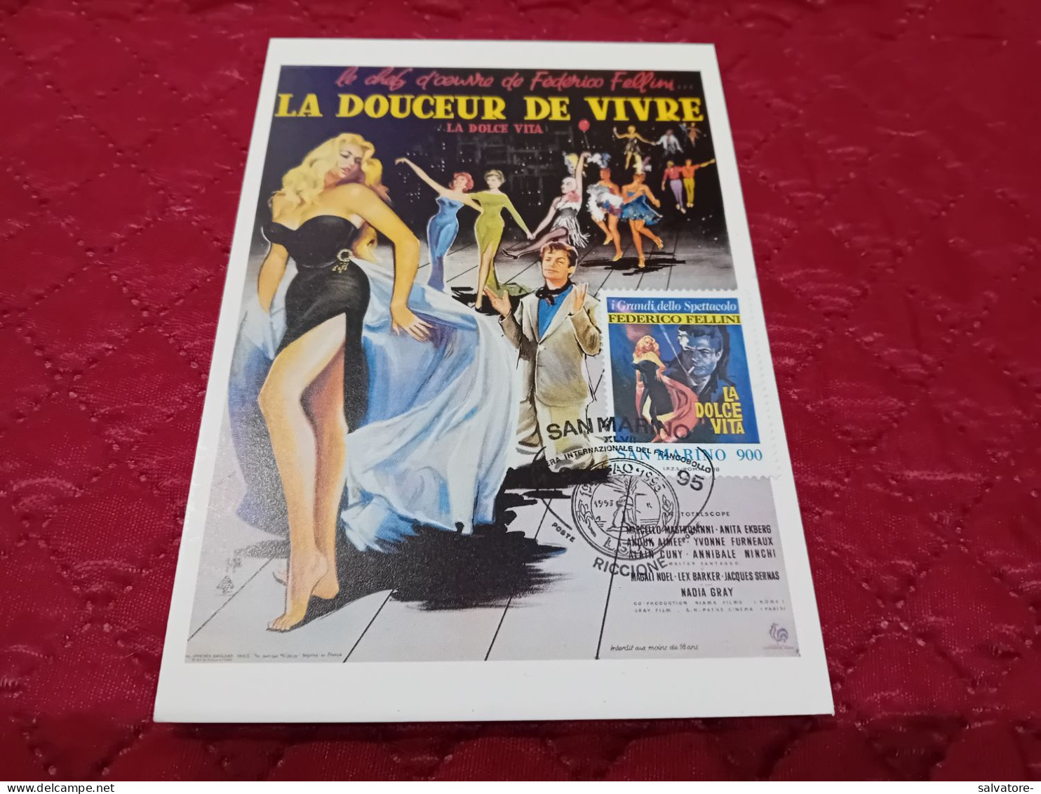 CARTOLINA LA DOUCEUR DE VIVRE- 1994 - Publicité Cinématographique