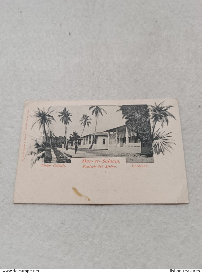 ANTIQUE POSTCARD DEUTSCH OST AFRIKA DAR ES SALAAM COLONIE USED NO STAMP 1903 - Ehemalige Dt. Kolonien