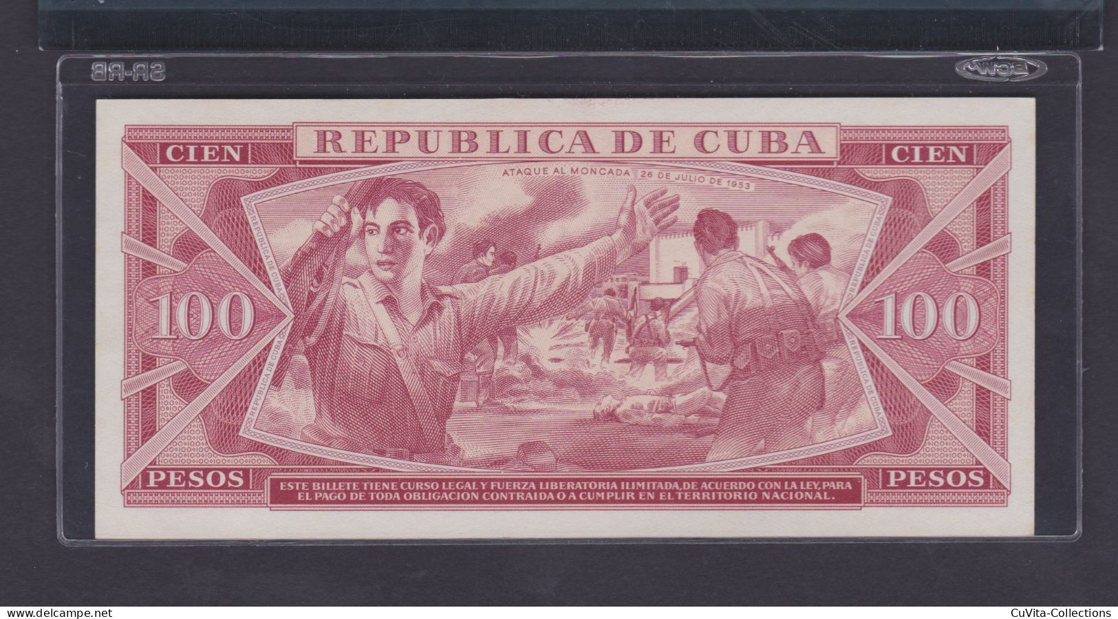 100 PESOS 1961 UNC / SC SPECIMEN - FIRMADO POR EL CHE - Kuba