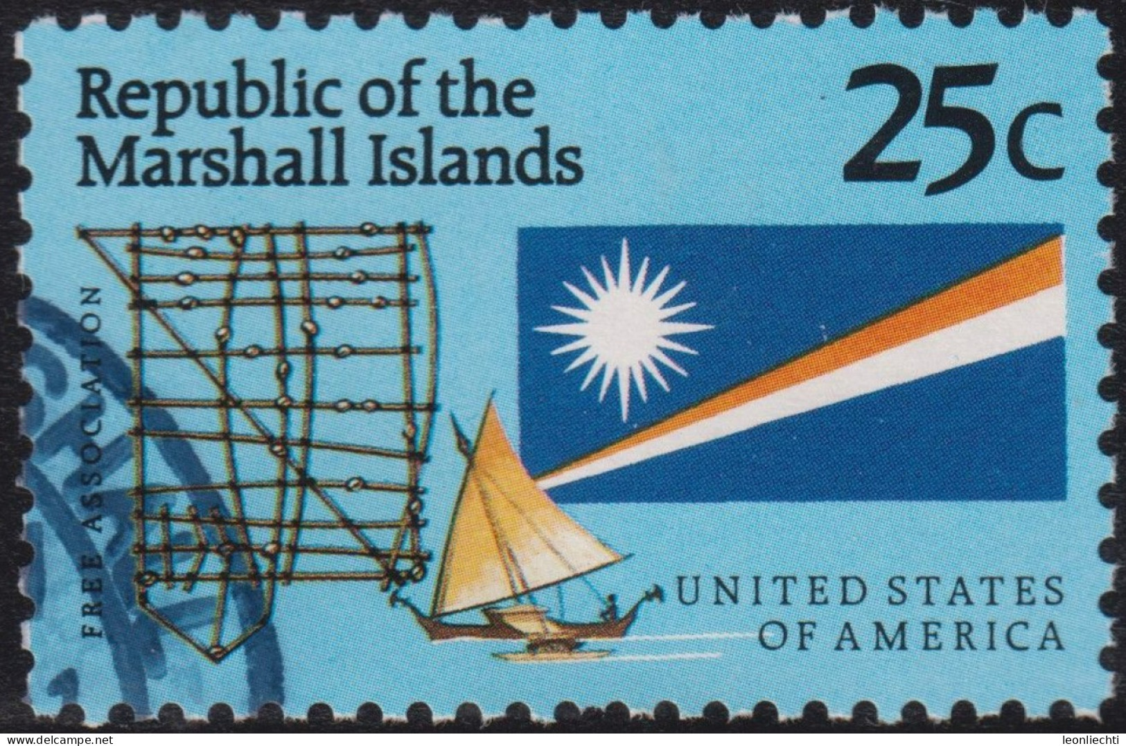 1990 Marshallinseln ° Mi:MH 319, Sn:MH 381, Yt:MH 316, Sg:MH 349, Free Association With USA - Marshall