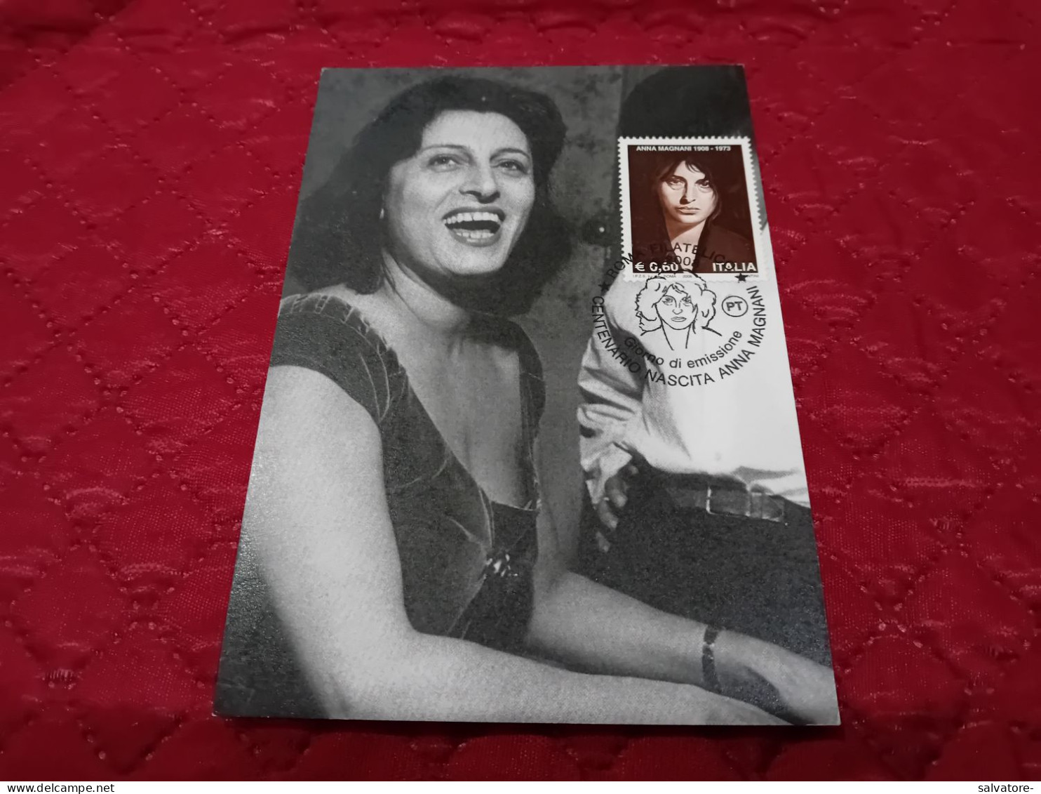 CARTOLINA ANNA MAGNANI  CENTENARIO NASCITA - Cinema Advertisement