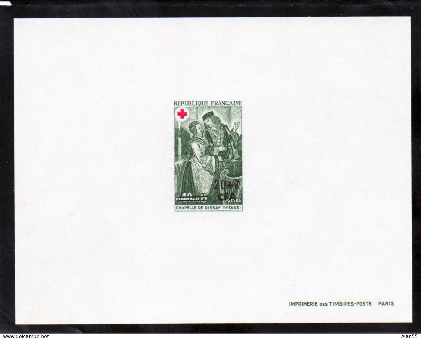 REUNION-CFA.1970. 2 EPREUVES DE LUXE1er CHOIX.N°391-392, FRESQUES .THEMES:CROIX-ROUGE.ARTS.RELIGION - Autres & Non Classés