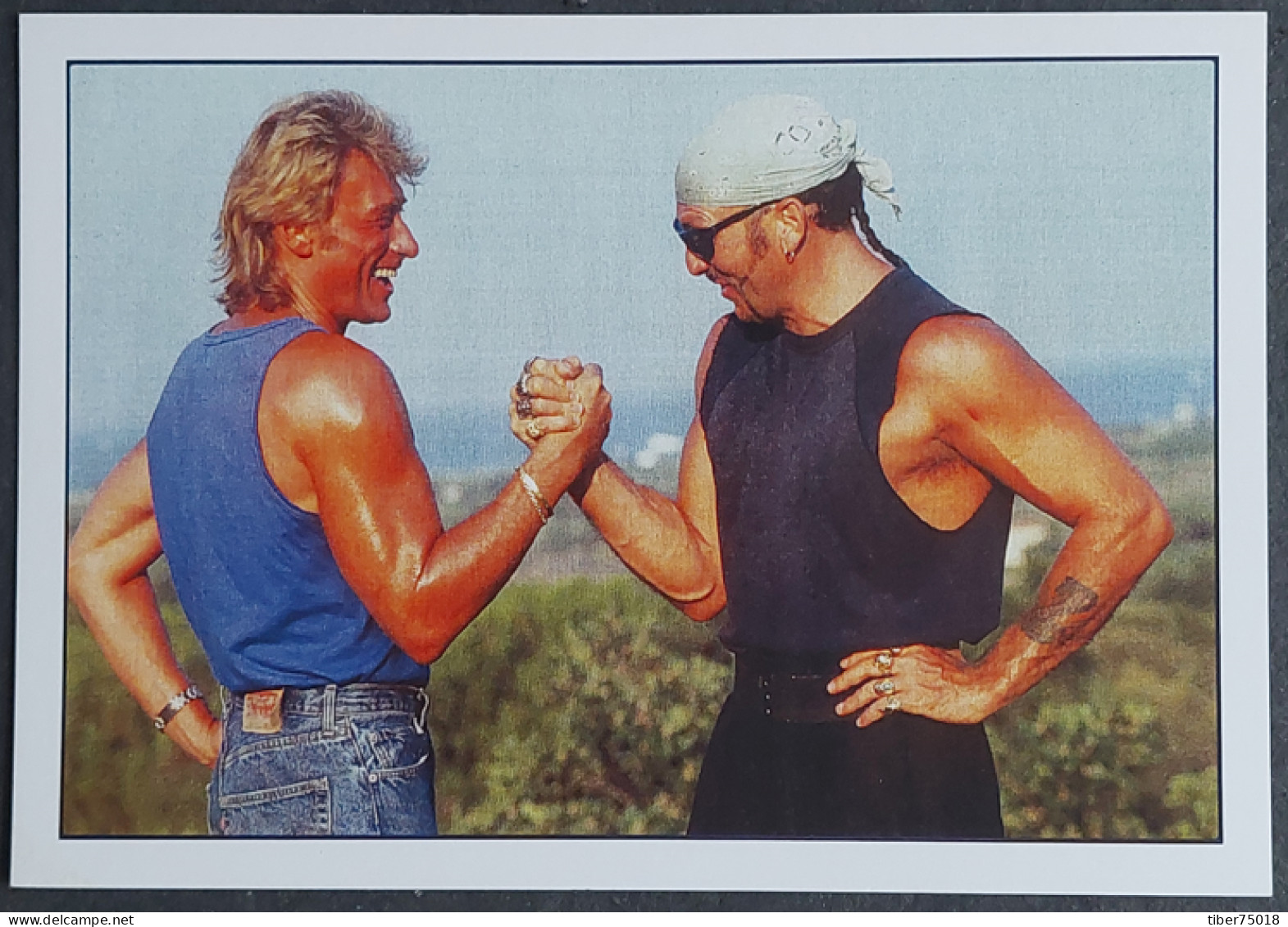 Carte Postale : Johnny Hallyday Se Mesure à Hervé Lewis (1991) - Artisti