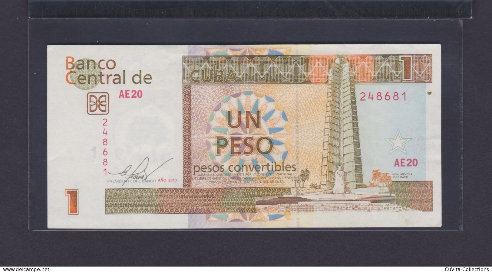 1 PESO CONVERTIBLE (CUC) 2013 XF / EBC - - Cuba