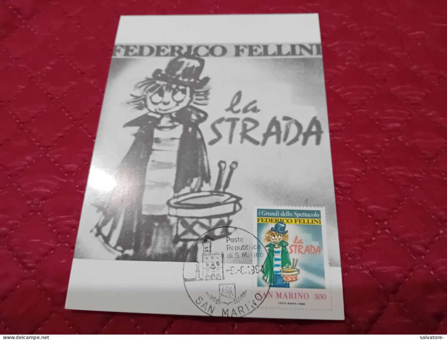 CARTOLINA I GRANDI DELLO SPETTACOLO FEDERICO FELLILI - Cinema Advertisement