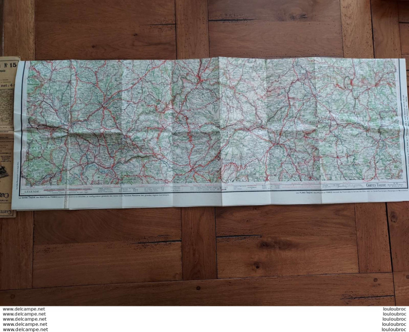 CARTE ROUTIERE TARIDE N°15 AUVERGNE LIMOUSIN - Strassenkarten