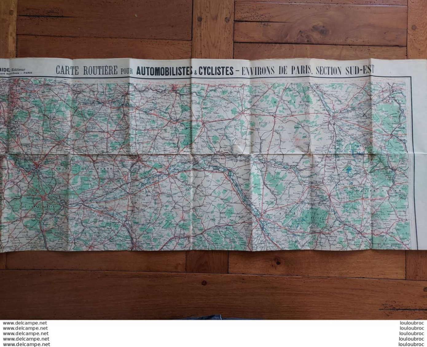 CARTE ROUTIERE TARIDE N°7 ENVIRONS DE PARIS - Roadmaps