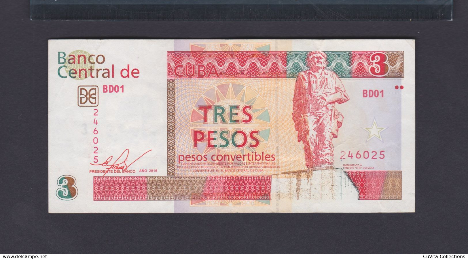 3 PESOS CONVERTIBLES (CUC) 2016 XF / EBC- - Kuba