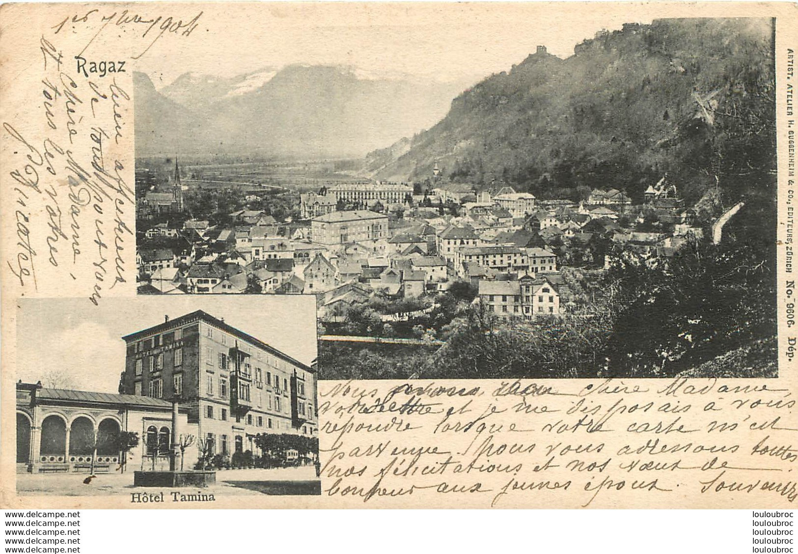 RAGAZ  ET HOTEL TAMINA 1904 - Other & Unclassified