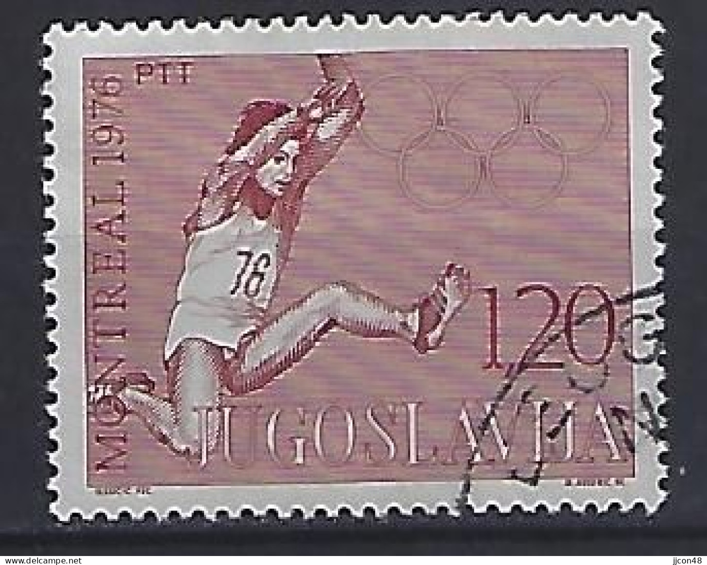 Jugoslavia 1976  Olympische Sommerspiele, Montreal (o) Mi.1656 - Gebraucht