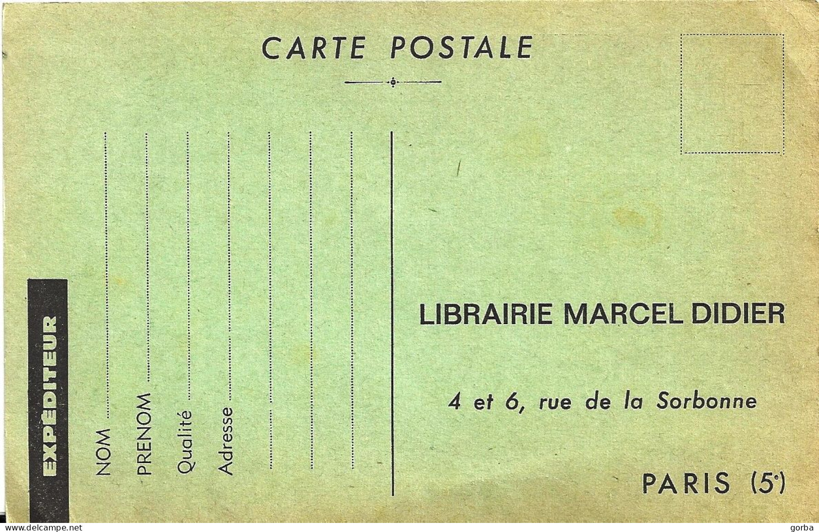 *CPSM - Carte De Commande De Spécimen De Livre De Classe - Librairie Marcel DIDIER - PARIS (75) - Händler