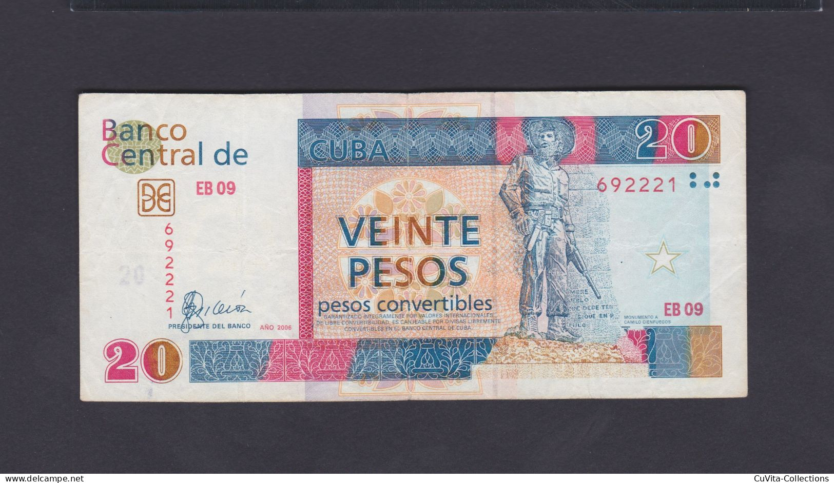 20 PESOS CONVERTIBLES (CUC) 2006 VF / MBC+ - Kuba