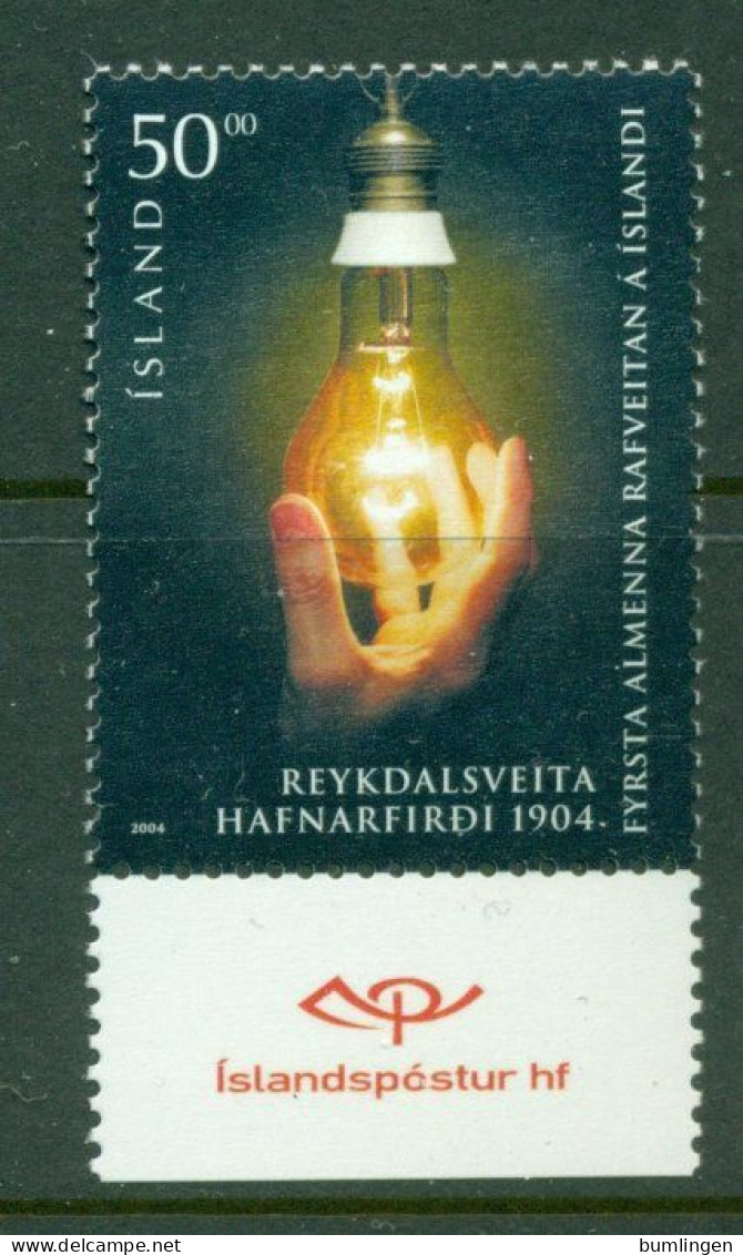 ICELAND 2004 Mi 1073** 100th Anniversary Of Johannes Reykdals Power Generator [B530] - Elektriciteit