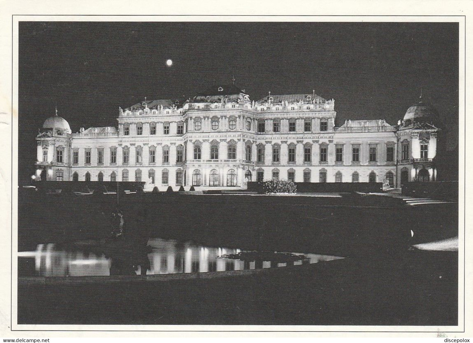 U5817 Wien - Schloss Belvedere - Nachtaufnahme / Viaggiata 1994 - Belvedère