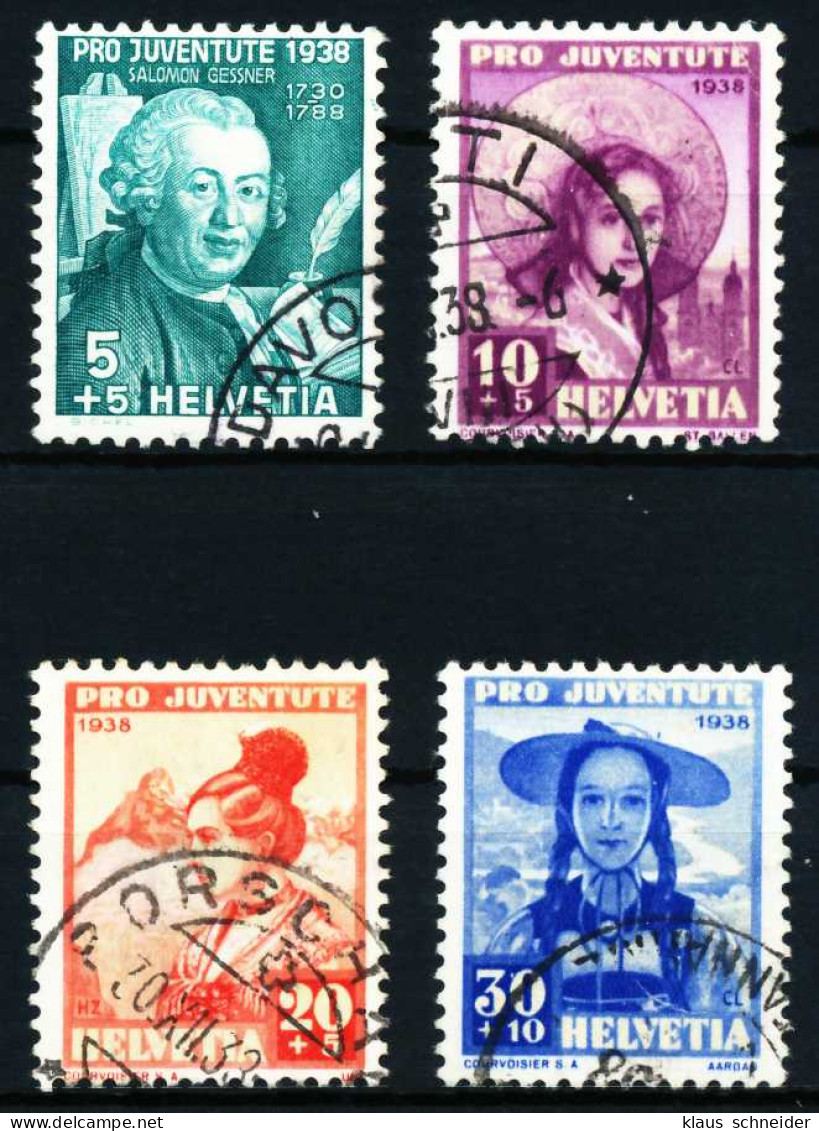 SCHWEIZ PRO JUVENTUTE Nr 331-334 Gestempelt X4C989E - Used Stamps