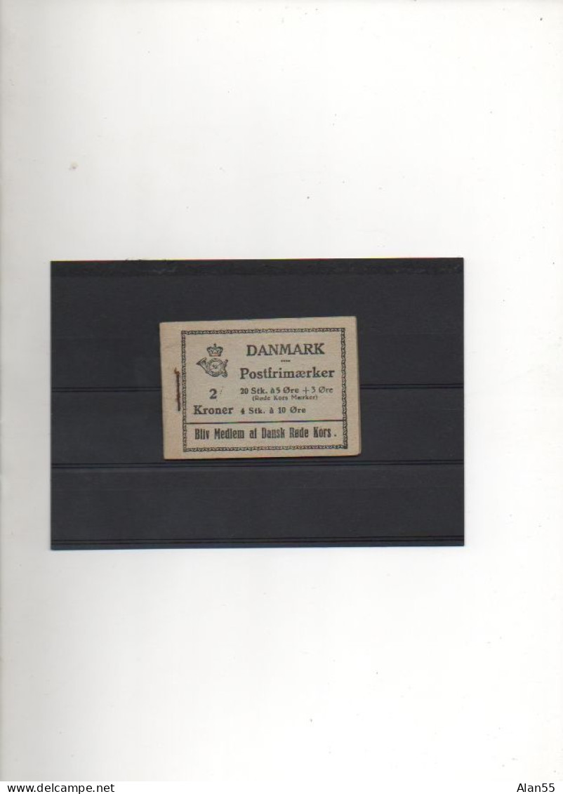 DANEMARK.1941. VARIETE CARNET  PUBLICITAIRE NEUF**.THEMES:CROIX-ROUGE.CELEBRITES.   - Booklets