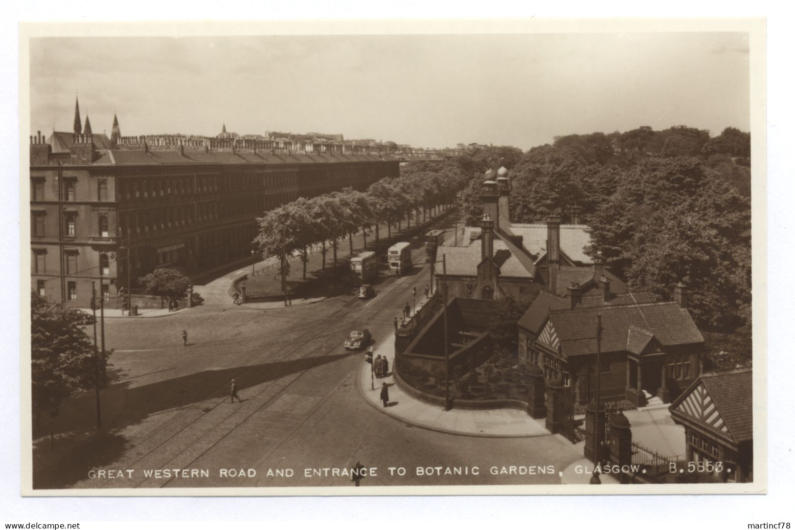 Schottland Glasgow Great Western Road And Entrance To Botanic Gardens - Lanarkshire / Glasgow