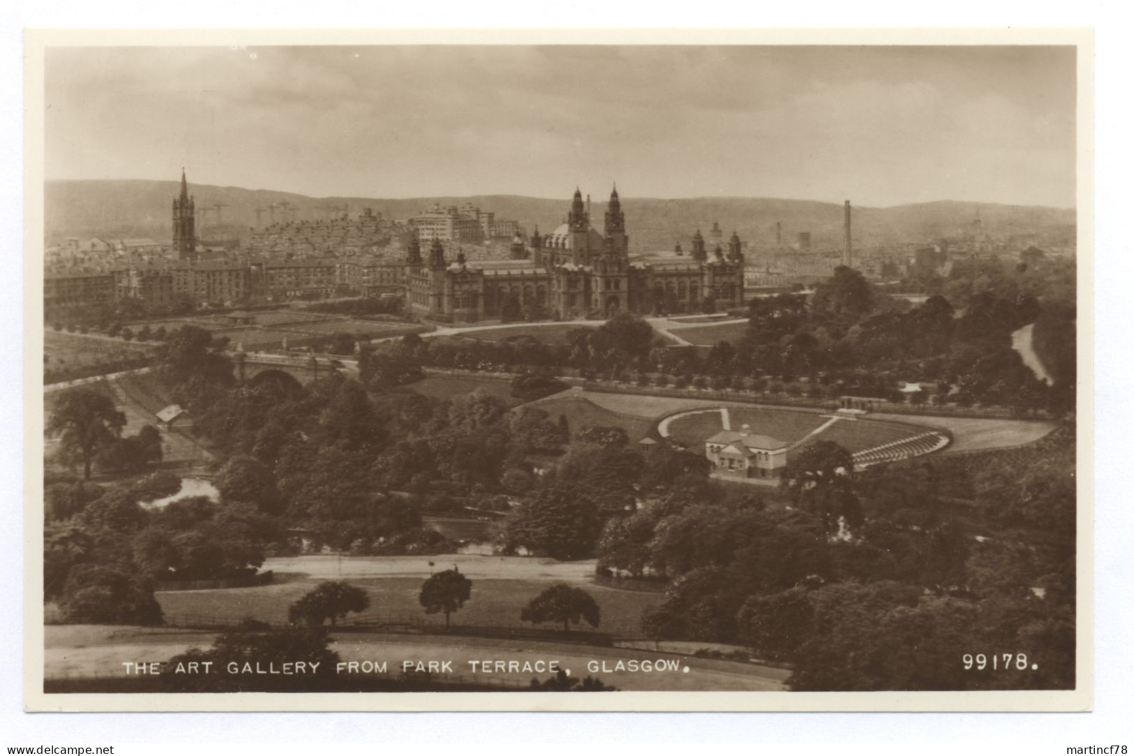 Schottland Glasgow The Art Gallery From Park Terrace - Lanarkshire / Glasgow