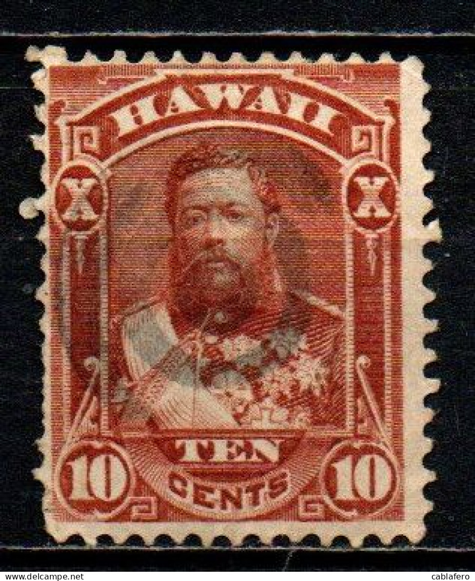 HAWAII - 1884 - King David Kalakaua - USATO - Hawaï