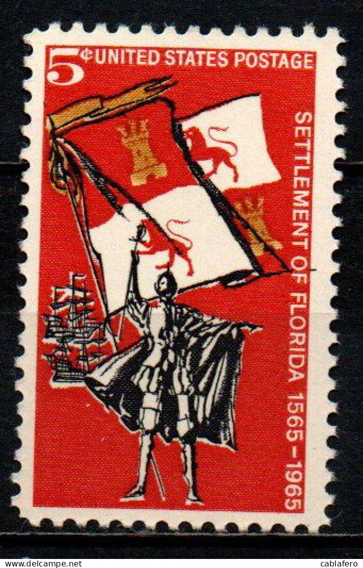 STATI UNITI - 1965 - Settlement Of Florida - MNH - Unused Stamps
