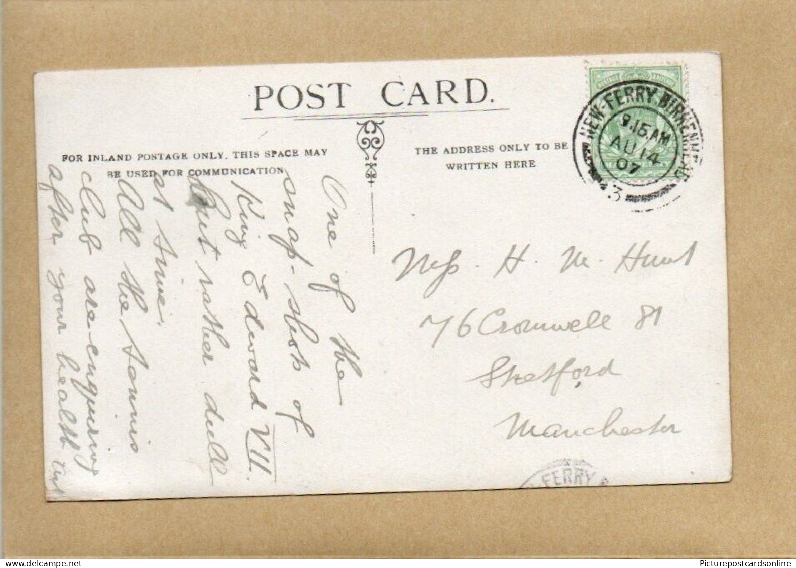 700 YEAR CELEBRATION OF LIVERPOOL 4 OLD RP POSTCARDS WITH MESSAGES SHIPPING RARE LANCASHIRE