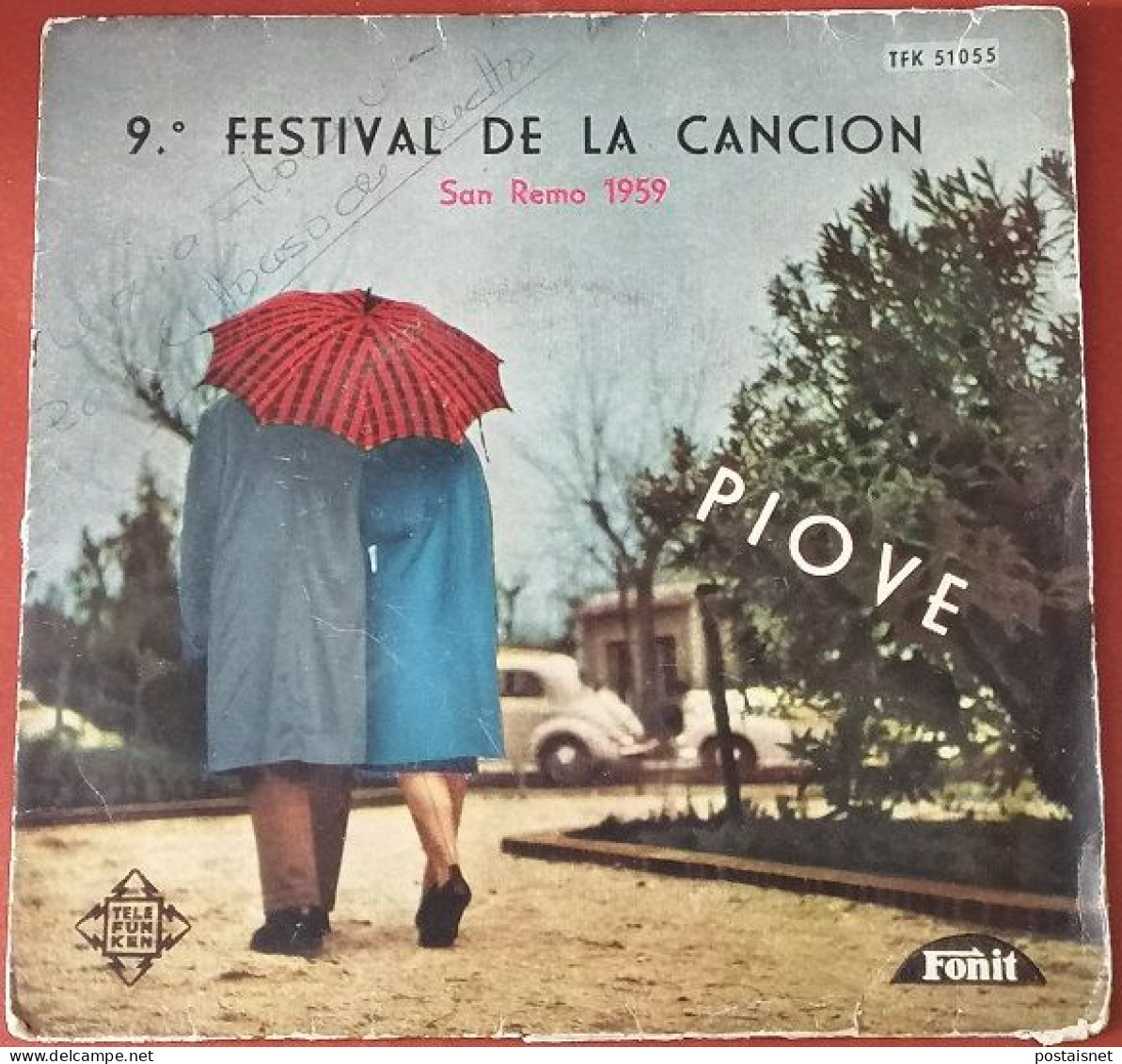 Lote 6 Singles Festival Eurovisão - Anos 70’s E 80’s E San Remo 1959 - Musiche Del Mondo