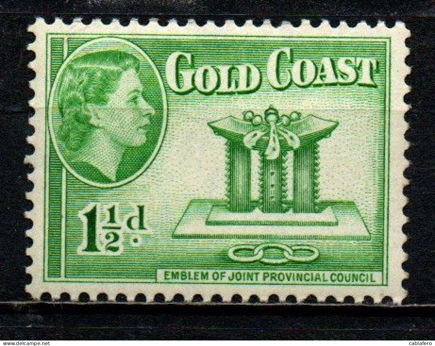 GOLD COAST - 1952 - EFFIGIE DELLA REGINA ELISABETTA - MNH - Costa D'Oro (...-1957)