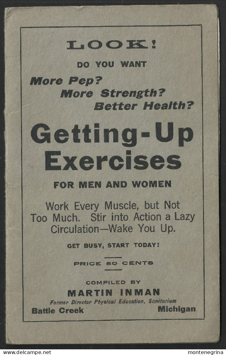 Getting-Up Exercises For Men And Women - EXERCISES (1918 Poster) (see Sales Conditions) 10050 - Ginnastica