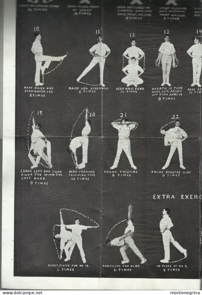 Getting-Up Exercises For Men And Women - EXERCISES (1918 Poster) (see Sales Conditions) 10050 - Gimnasia