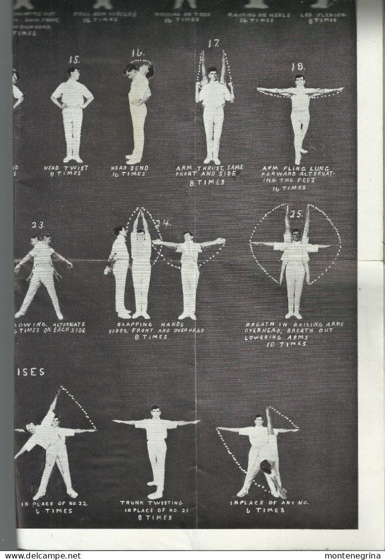 Getting-Up Exercises For Men And Women - EXERCISES (1918 Poster) (see Sales Conditions) 10050 - Gymnastiek