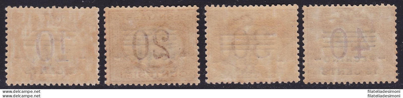 1919 Pechino, Segnatasse N° 9/12 MNH/**  NON EMESSI - Otros & Sin Clasificación