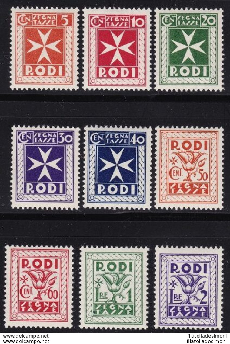 1934 EGEO, Tasse 1/9 Soggetti Vari MNH/** - Ägäis