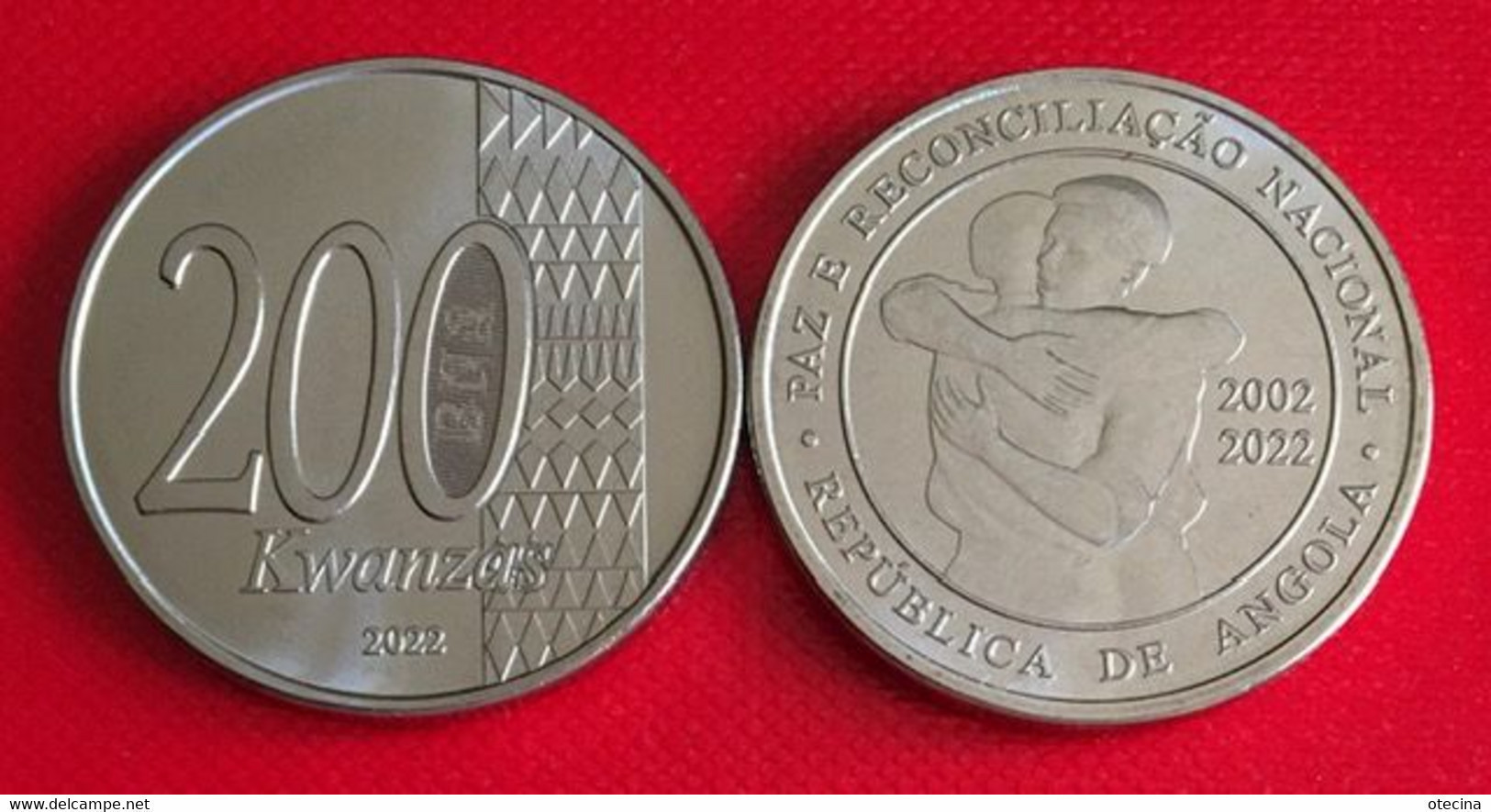 ANGOLA 200 Kwanzas 2022 UNC (Paz E Reconciliação Nacional) KM#114 - Angola