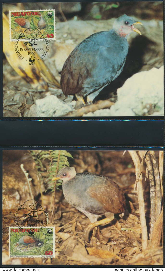 WWF Tonga 233-236 Niuafo'ou Großfußhuhn Tiere Vögel kpl. Kapitel bestehend