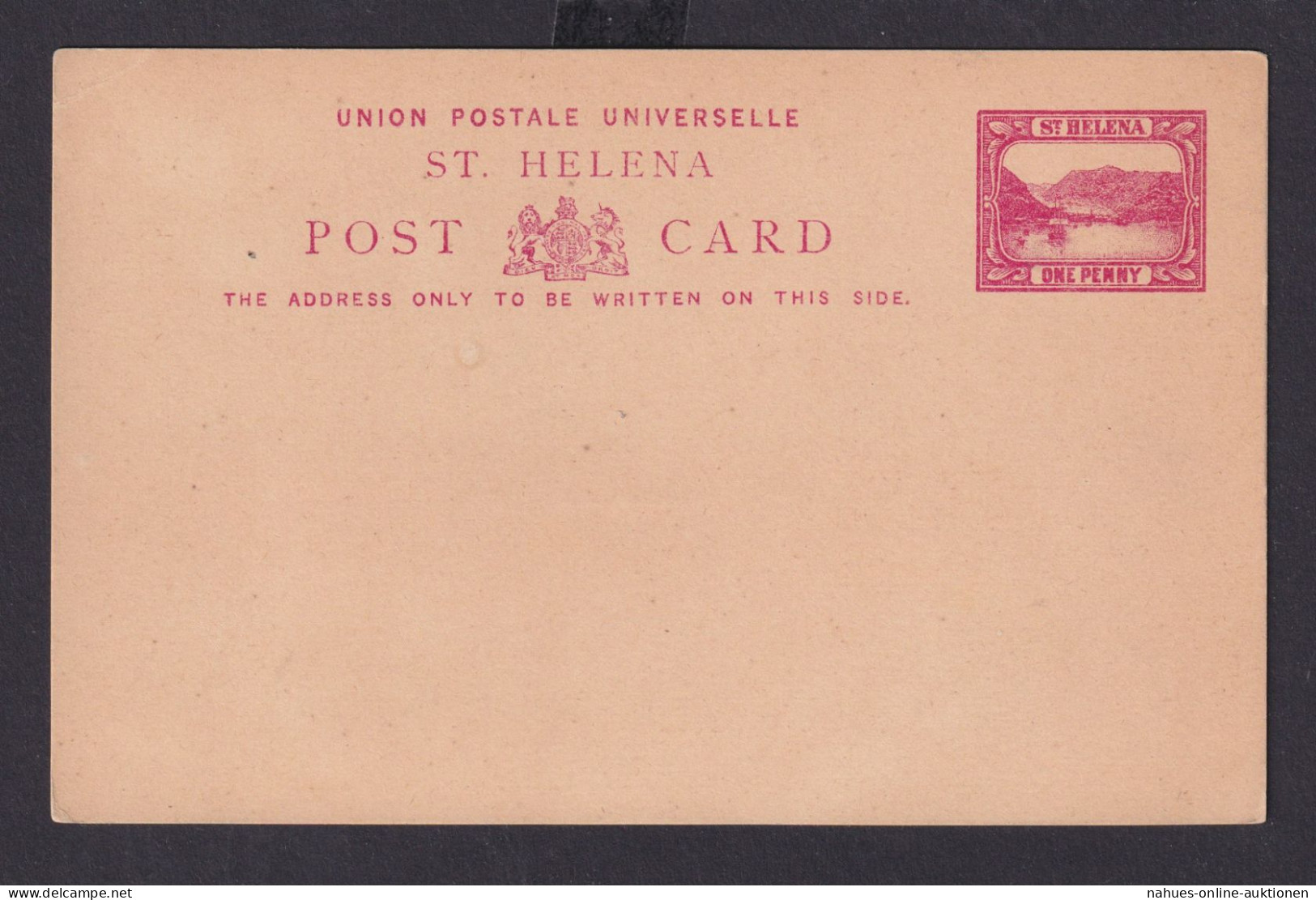 St. Helena Ganzsache 1p Postal Stationery Südatlantik - Amerika (Varia)